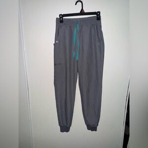 Figs Gray and Green Track Pants Relaxed Fit